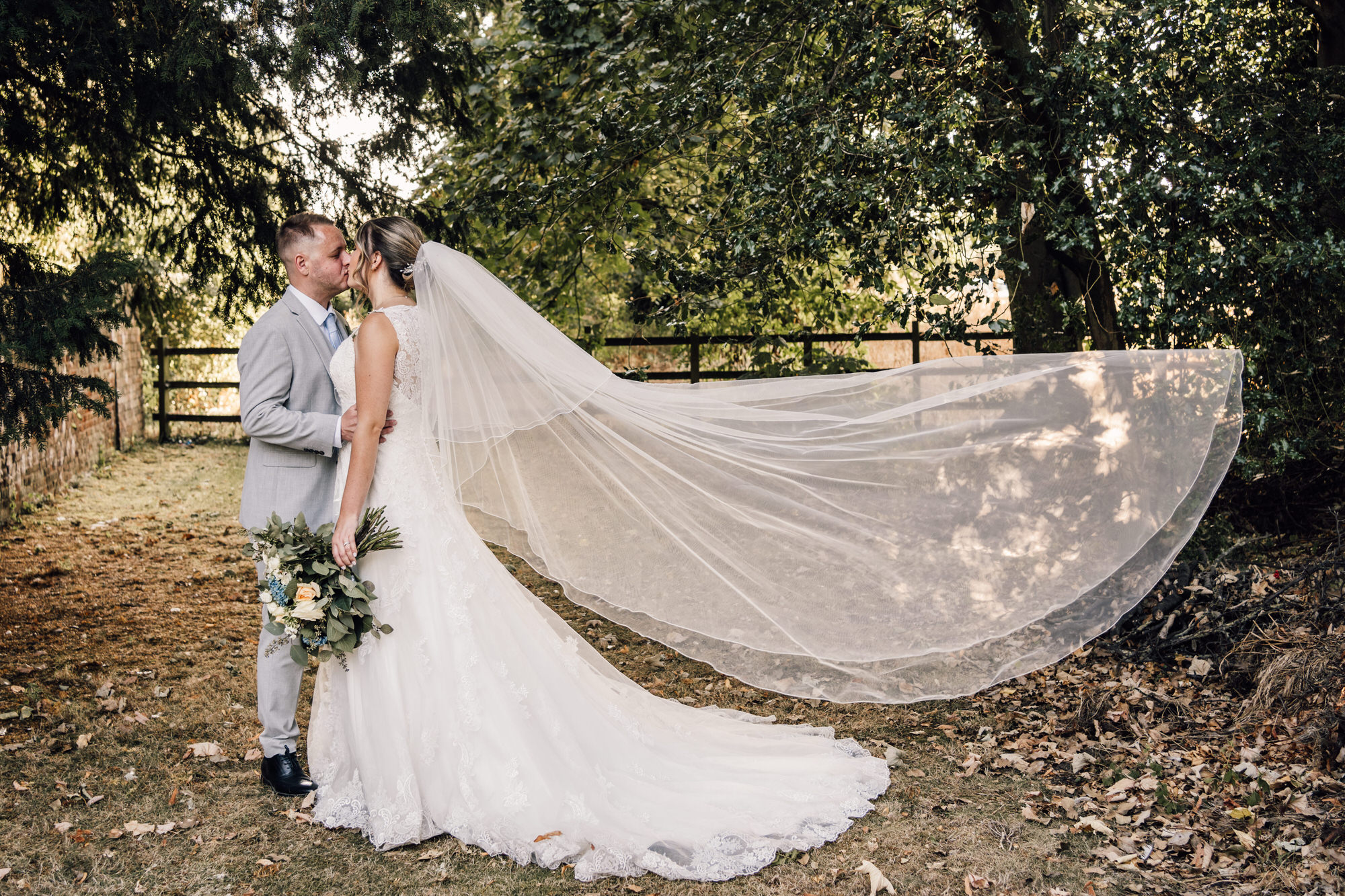 Colwick Hall bride and groom photos